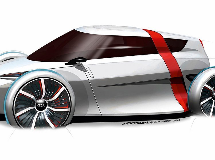 Audi Urban Concept er faktisk en miljøvenlig bybil, men fremstår som en fræk sportsvogn.