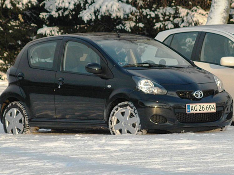 Toyota Aygo blev den mest købte bil i Danmark i 2010.
